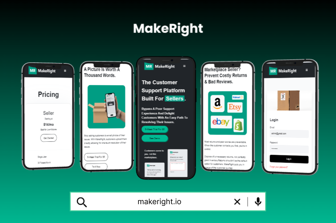 Make Right customer support platform with Rails backend and React Native